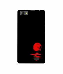 Amazon Brand - Solimo Designer Red Moon UV Printed Soft Back Case Mobile Cover for Lyf Wind 7