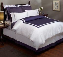 Pinzon Hotel Banded 100-Percent Egyptian Cotton Sateen Duvet Cover