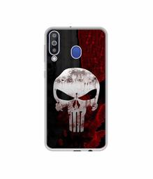 Amazon Brand - Solimo Designer Punisher Skull UV Printed Soft Back Case Mobile Cover for Samsung Galaxy M30