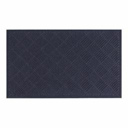 AmazonBasics – Alfombra moldeada de goma reciclada comercial rascador de entrada alfombra patrón de diamante, Azul, 10.2 x 15.2 cm