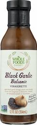 Whole Foods Market, Vinaigrette Black Garlic, 12 Ounce