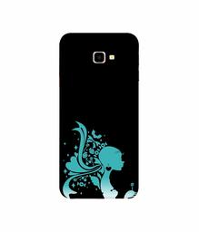 Amazon Brand - Solimo Designer Lady Vector N 3D Printed Hard Back Case Mobile Cover for Samsung Galaxy J4 Plus