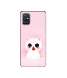 Amazon Brand - Solimo Designer Kitty 3D Printed Hard Back Case Mobile Cover for Samsung Galaxy A51