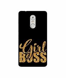 Amazon Brand - Solimo Designer Sparkle Girl Boss 3D Printed Hard Back Case Mobile Cover for Lenovo K6 Note