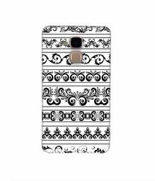 Amazon Brand - Solimo Designer Black Multi Patterns 3D Printed Hard Back Case Mobile Cover for Huawei Honor 5c