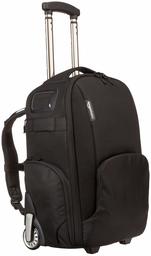 AmazonBasics Convertible Rolling Camera Backpack (Renewed)