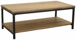 Amazon Brand – Ravenna Home Justin Industrial Shelf Storage Coffee Table, 43.3