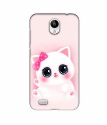 Amazon Brand - Solimo Designer Babby Kitty 3D Printed Hard Back Case Mobile Cover for Vivo Y21L