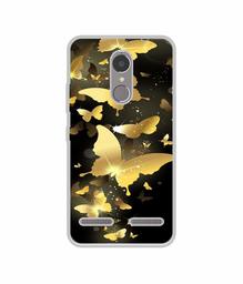 Amazon Brand - Solimo Designer Golden Butterfly Pattern UV Printed Soft Back Case Mobile Cover for Lenovo K6 Power