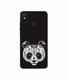 Amazon Brand - Solimo Designer Panda Illustrator 3D Printed Hard Back Case Mobile Cover for Motorola One Power