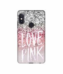 Amazon Brand - Solimo Designer Love Pink 3D Printed Hard Back Case Mobile Cover for Xiaomi Redmi Note 5 Pro