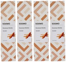 Amazon Brand - Solimo Incense Sticks, Sandal - 70 sticks/pack (Pack of 4)