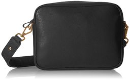 Amazon Brand - The Fix Talia L - Bolsa de piel trenzada, Talia L - Correa trenzada para bolso de mano (piel), Negro, Una talla