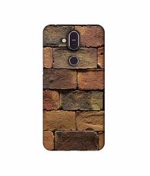 Amazon Brand - Solimo Designer Burn Bricks 3D Printed Hard Back Case Mobile Cover for Nokia 8.1