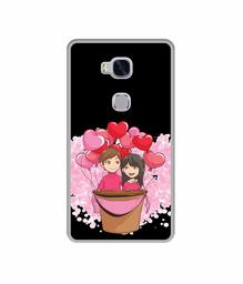 Amazon Brand - Solimo Designer Boy and Girl UV Printed Soft Back Case Mobile Cover for Huawei Honor 5X