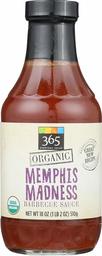 365 Everyday Value, Organic Memphis Madness Barbecue Sauce, 18 oz