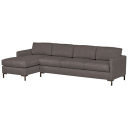 Amazon Brand – Rivet Edgewest Low Back Modern Left Sofa Chaise Sectional, 115