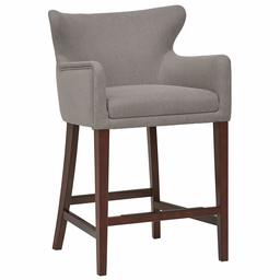 Amazon Brand – Stone & Beam Wickstrom Upholstered Counter-Height Bar Stool with Arms, 37