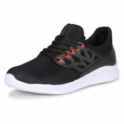 Acteo Men's Black Running Shoes-10 UK (44 EU) (AC1042-Black)