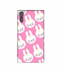 Amazon Brand - Solimo Designer Rabbit Pattern 3D Printed Hard Back Case Mobile Cover for Sony Xperia XZ Dual