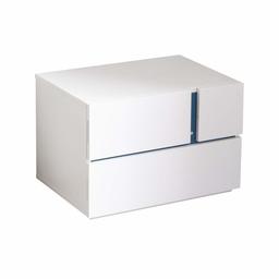 Amazon Brand -  Movian 2 Drawer Night Stand, 60 x 41.5 x 41 cm, White