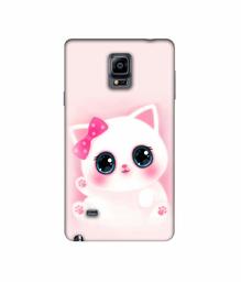 Amazon Brand - Solimo Designer Babby Kitty 3D Printed Hard Back Case Mobile Cover for Samsung Galaxy Note 4