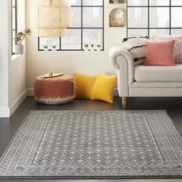 Amazon Brand - Movian Struma, Rectangular area rug, 221 cm x 160 cm (L x W), Geometric pattern