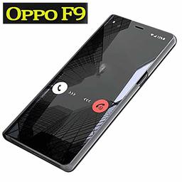 Amazon Brand - Solimo Protective Clear View flip Cover for Oppo F9 Pro/Oppo F9 (Black)