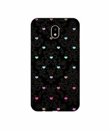 Amazon Brand - Solimo Designer Heart Texture UV Printed Soft Back Case Mobile Cover for Samsung Galaxy J7 Pro