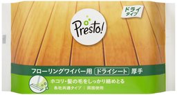 [Amazonブランド]Presto! フローリングワイパー用 ドライシート 厚手 120枚(20枚x6個)