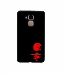 Amazon Brand - Solimo Designer Red Moon 3D Printed Hard Back Case Mobile Cover for Huawei Honor 5c