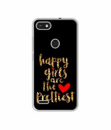 Amazon Brand - Solimo Designer Happy Girls are The Prettiest UV Printed Soft Back Case Mobile Cover for Tecno Camon iSky