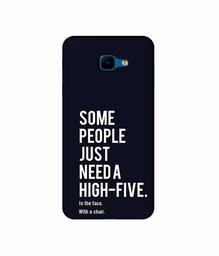 Amazon Brand - Solimo Designer High-Five 3D Printed Hard Back Case Mobile Cover for Samsung Galaxy J4 Core