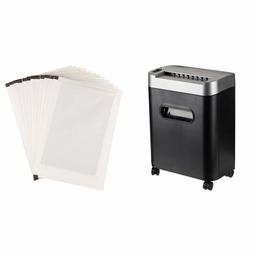 AmazonBasics 7- to 8-Sheet Micro-Cut Paper / CD / Credit Card Shredder with Pullout Basket