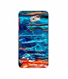 Amazon Brand - Solimo Designer Blue Oil Color 3D Printed Hard Back Case Mobile Cover for Samsung Galaxy C7 Pro