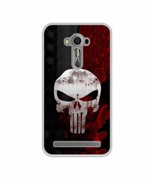 Amazon Brand - Solimo Designer Punisher Skull UV Printed Soft Back Case Mobile Cover for Asus Zenfone 2 Laser ZE550KL