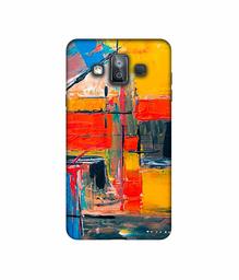 Amazon Brand - Solimo Designer Multicolor Squre Blocks 3D Printed Hard Back Case Mobile Cover for Samsung Galaxy J7 Duo