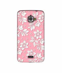 Amazon Brand - Solimo Designer White Flower Pattern 3D Printed Hard Back Case Mobile Cover for InFocus M350