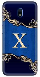 Amazon Brand - Solimo Designer Blue Pattern Alphabet-X 3D Printed Hard Back Case Mobile Cover for Xiaomi Redmi 8A