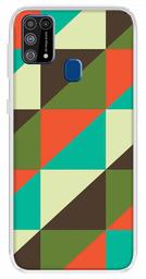 Amazon Brand - Solimo Designer Multicolor Square Colorful Pattern Printed Soft Back Case Mobile Cover for Samsung Galaxy M31