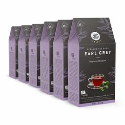 Amazon-Marke: Happy Belly Select Schwarzer Tee, Earl Grey, 6 x 25 Pyramidenbeutel