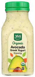 365 by Whole Foods Market, Organic Refrigerated Salad Dressing, Avocado Greek Yogurt, 12 Fl Oz