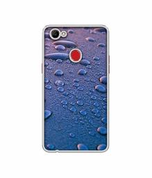 Amazon Brand - Solimo Designer Water Drops UV Printed Soft Back Case Mobile Cover for Oppo F7