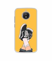 Amazon Brand - Solimo Designer Boy Shoes Pattern UV Printed Soft Back Case Mobile Cover for Motorola Moto G5S