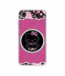 Amazon Brand - Solimo Designer Kitty with Glitter UV Printed Soft Back Case Mobile Cover for Vivo Y90