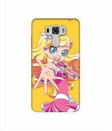 Amazon Brand - Solimo Designer Singing Girl Vector 3D Printed Hard Back Case Mobile Cover for Asus Zenfone 3 Laser ZC551KL