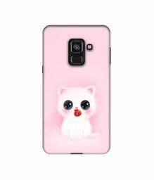 Amazon Brand - Solimo Designer Kitty UV Printed Soft Back Case Mobile Cover for Samsung Galaxy A8 Plus