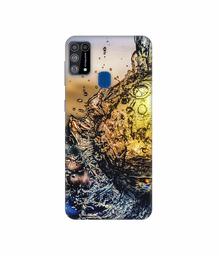 Amazon Brand - Solimo Designer Water Drop Reflection 3D Printed Hard Back Case Mobile Cover for Samsung Galaxy M31