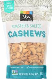 365 Everyday Value, Cashews, Roasted & Salted, 16 oz