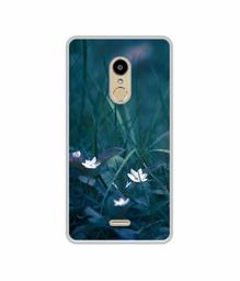 Amazon Brand - Solimo Designer White Flower UV Printed Soft Back Case Mobile Cover for Lyf Water 7